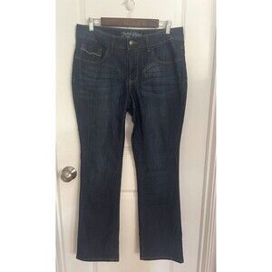 Faded Glory Boot Cut Dark Wash Blue Denim Jeans Women's Size 12, 31" inseam